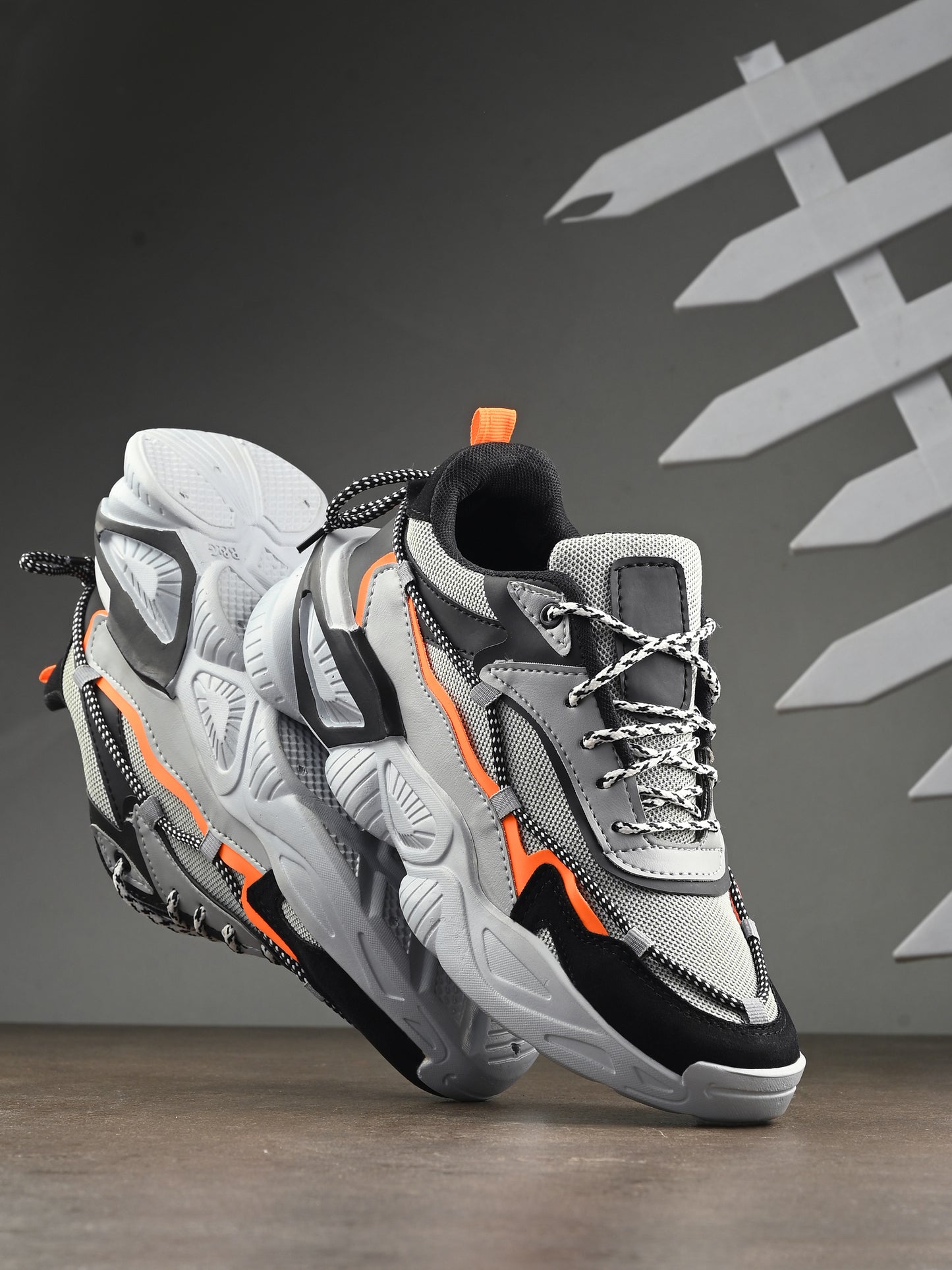 Shock Absorbing Grey Sports shoes