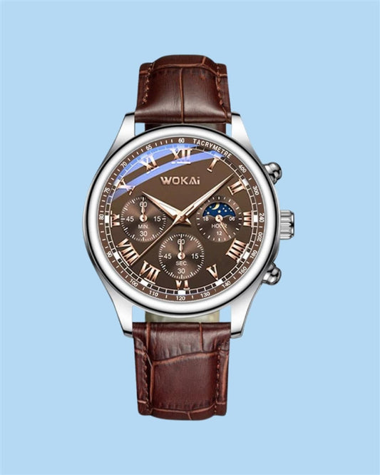 Wokai GENEVA watch for men with leather belt