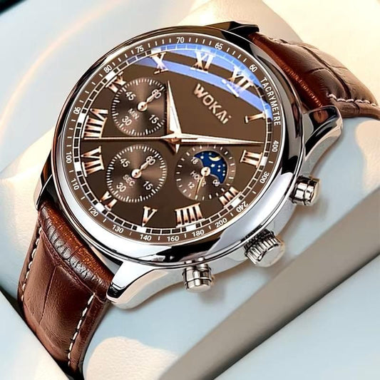 Wokai GENEVA watch for men with leather belt